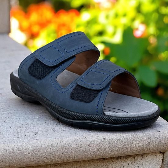 Pantofle pánské Jomos 503601 modré na vysoký nárt