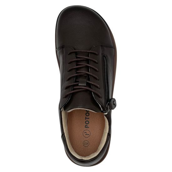 Dámské barefoot tenisky De Plus hnědé P19503 široká špička