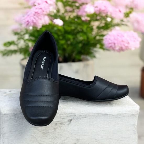 Dámské mokasíny černé Piccadilly 262001-035 na hallux