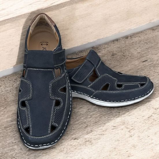 Pánské polobotky modré Josef Seibel New Anvers 81 na široké chodidlo