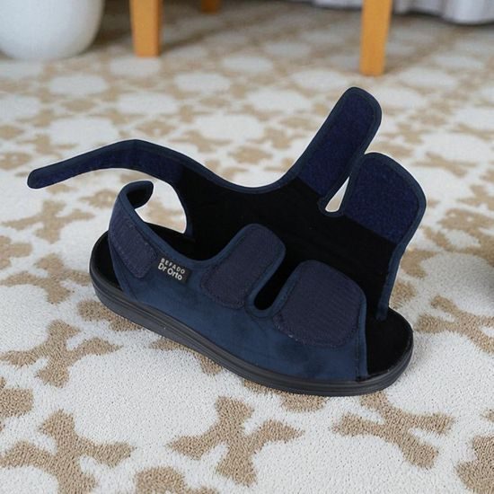 Obvazová obuv Dr. Orto modré 676D003 na široké chodidlo