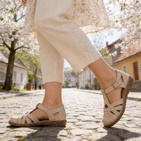 Sandály dámské Josef Seibel Rosalie 29 krémové kožené široká špička