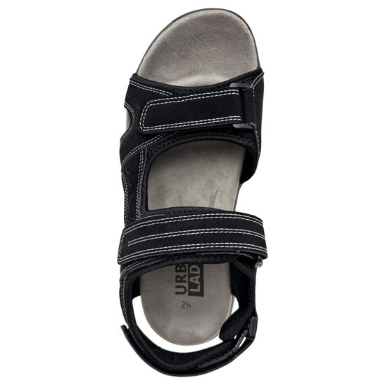 Nadměrné dámské sandály černé Urban Ladies
