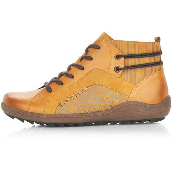Kotníkové boty Remonte žluté R1499-68