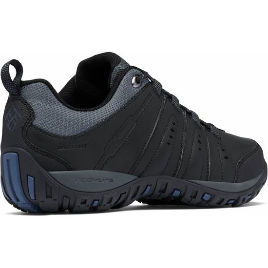 Nadměrné pánské nízké trekové boty šedo-černé Columbia Woodburn II Waterproof
