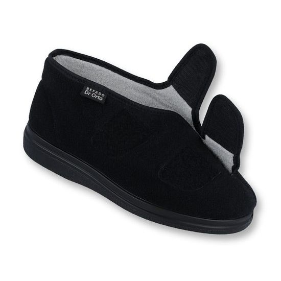 Obvazová obuv Dr. Orto černé 986D003 na široké chodidlo