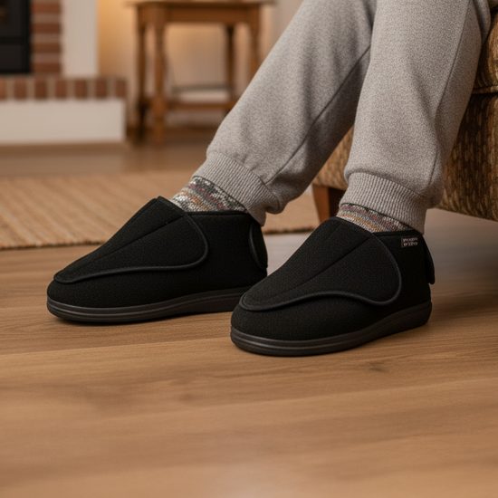 Dámská obvazová obuv Dr. Orto kotníková černá na široké chodidlo