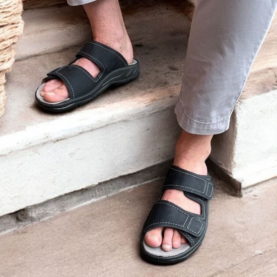 Pantofle pánské Jomos 503601 černé na vysoký nárt