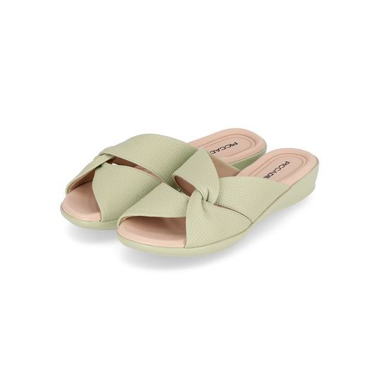 Nadměrné dámské pantofle zelené Piccadilly 500376-001 na hallux