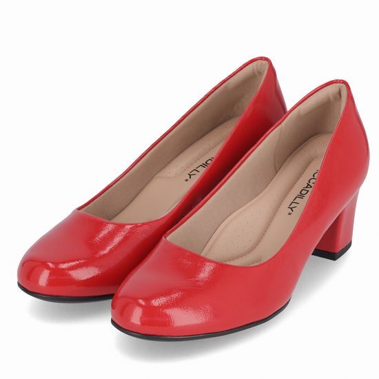 Nadměrné lodičky červené Piccadilly Laura 110072-3305