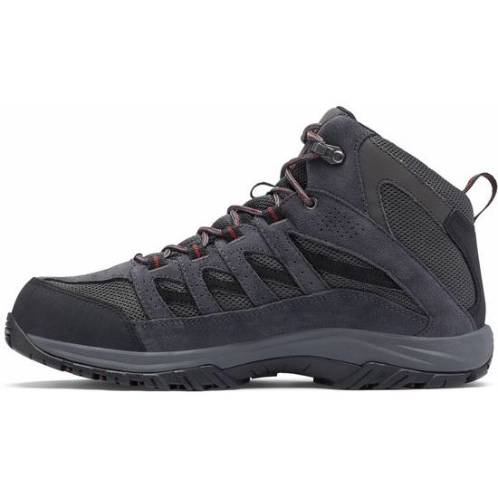 Nadměrné pánské vysoké trekové boty šedé Columbia Crestwood MID Waterproof na vysoký nárt