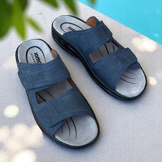 Pantofle pánské Jomos 503601 modré na vysoký nárt