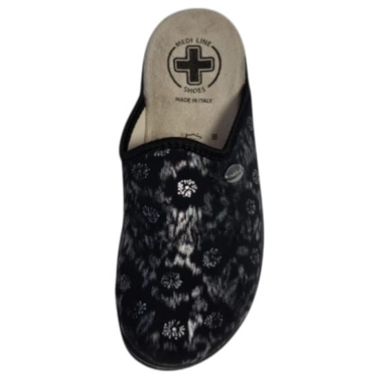 Dámské nazouváky černé Mediline 714 na hallux