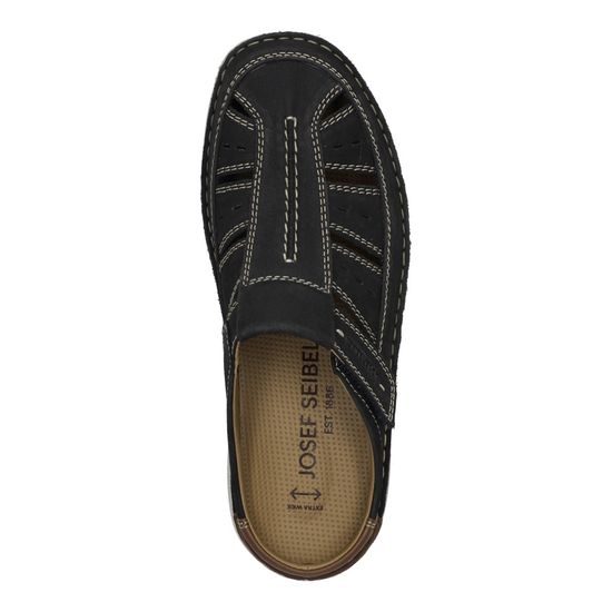 Pánské pantofle modré Josef Seibel New Anvers 76 na široké chodidlo