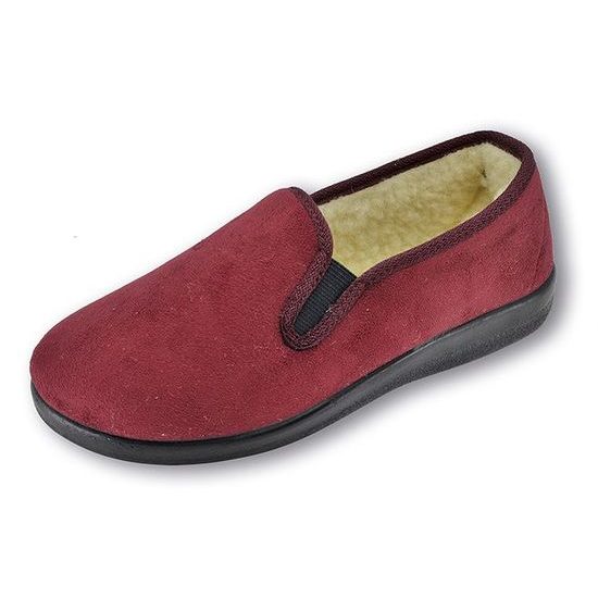 Zateplené bačkory Rogallo červené 4310/000 na široké chodidlo