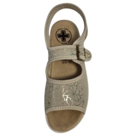 Dámské sandály béžové Mediline 24725 na hallux