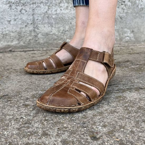 Sandály dámské Josef Seibel Rosalie 48 hnědé kožené široká špička