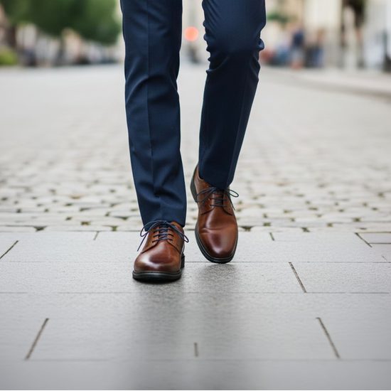 Polobotky pánské hnědé Josef Seibel kožené Alastair 01 na široké chodidlo