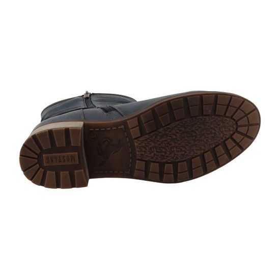 Nadměrné dámské kozačky modré Mustang 15M0062003