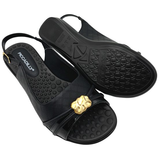 Dámské sandály černé Piccadilly Camila na hallux