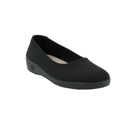 Baleríny černé Mediline elastické 627228 na hallux
