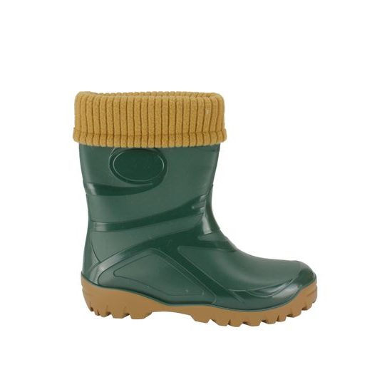 Zateplené holínky Demar Young 2 s vyjímatelnou vložkou zelené