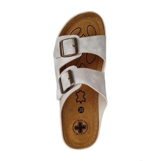 Zdravotní pantofle dámské Mediline bílé 4617 S001