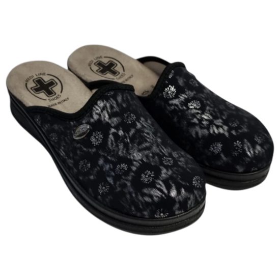 Dámské nazouváky černé Mediline 714 na hallux