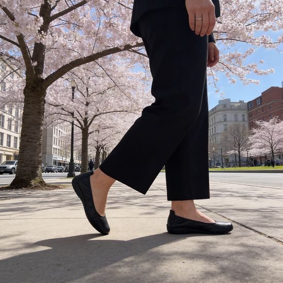 Baleríny černé Josef Seibel kožené Fenja 01