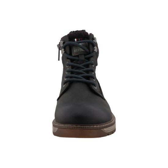 Nadměrné pánské zimní kotníkové boty černé Mustang 15M0011001