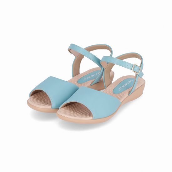 Nadměrné dámské sandály modré Piccadilly 500344-045 na hallux