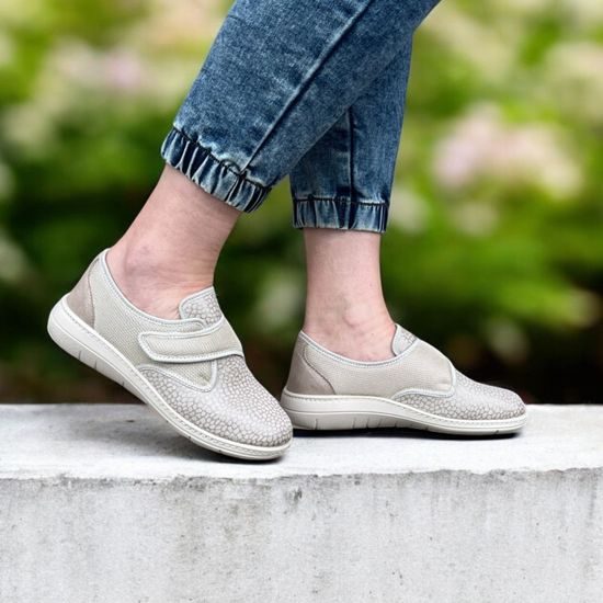 Polobotky dámské béžové Mediline 15070 na hallux