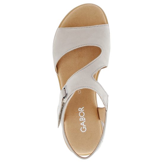 Nadměrné dámské sandály béžové Gabor 82.803.43