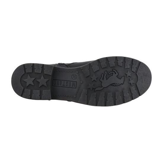 Nadměrné dámské zimní kotníkové boty černé Mustang 15M0052002