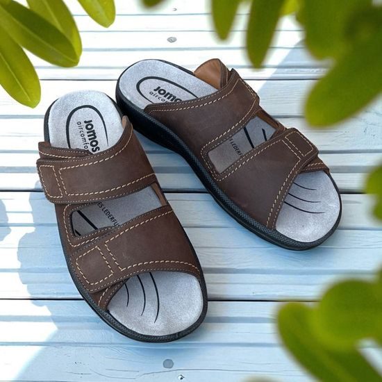 Pantofle pánské Jomos 503601 hnědé na vysoký nárt