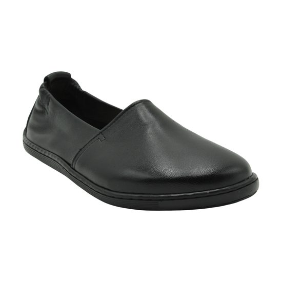 Dámské barefoot mokasíny černé De Plus F.187-VIOL široká špička