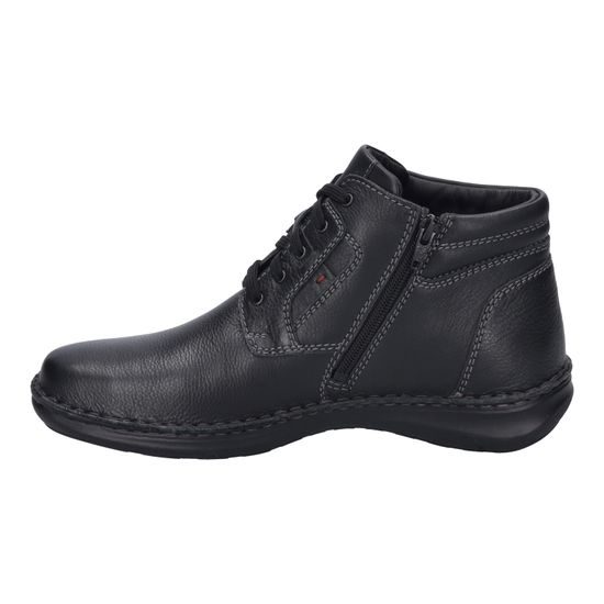 Pánské kotníkové zimní boty černé Josef Seibel New Anvers 35 na široké chodidlo