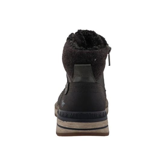 Nadměrné pánské zimní kotníkové boty černé Mustang 15M0011001