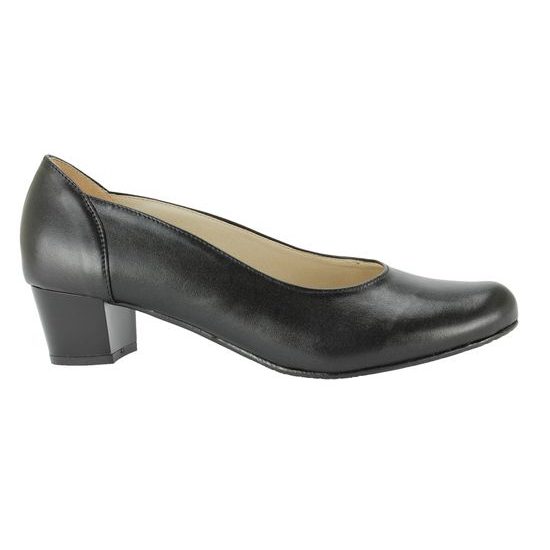 Nadměrné lodičky De Plus 9830/4010 - černé leather