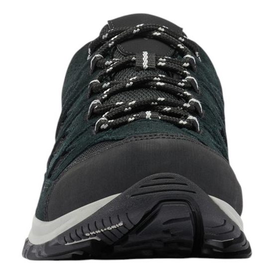 Nadměrné pánské nízké trekové boty černé Columbia Crestwood Waterproof na vysoký nárt