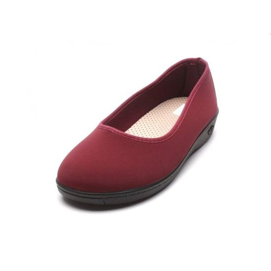 Baleríny bordo Mediline elastické 627228 na hallux