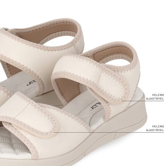 Dámské sandály krémové Piccadilly 571003-034 na hallux