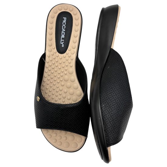 Dámské pantofle černé Piccadilly Camila na hallux