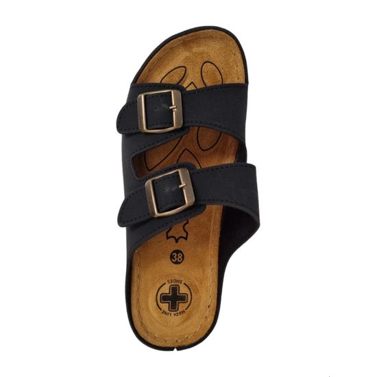 Zdravotní pantofle dámské Mediline černé 4617 S001