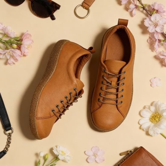 Dámské polobotky hnědé beBare na hallux