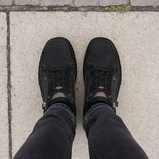 Pánské polobotky černé Josef Seibel New Anvers 11 na široké chodidlo