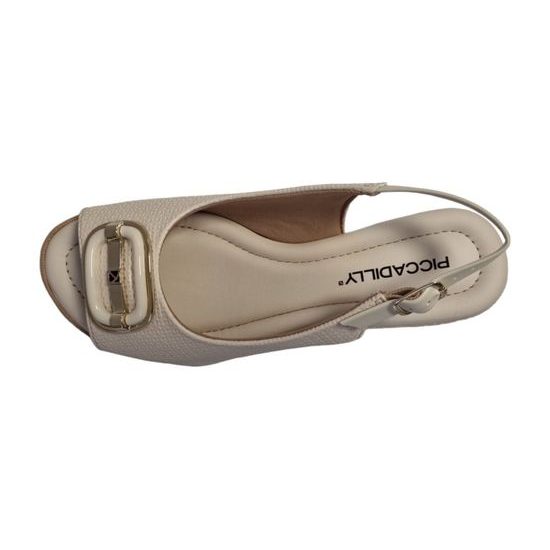 Sandály Piccadilly Joanete krémové 458033-1 na hallux