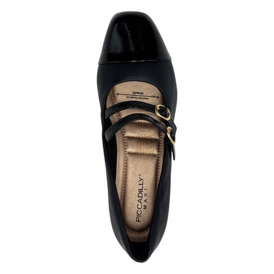 Lodičky černé Piccadilly Estela Maxi na hallux