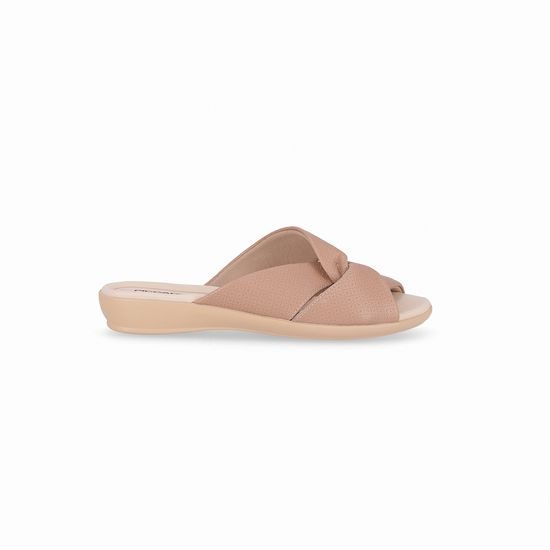 Nadměrné dámské pantofle hnědé Piccadilly 500376-010 na hallux