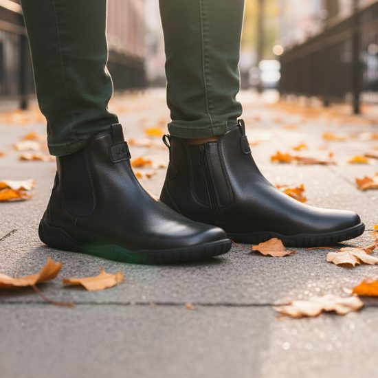 Dámské barefoot kotníkové boty černé Josef Seibel Wynona 04 široká špička